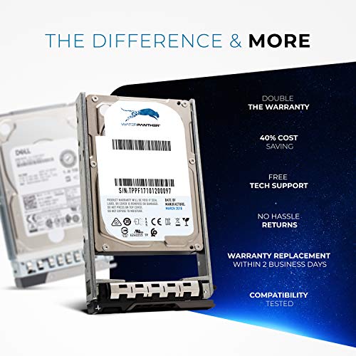 1 TB 7.2K RPM NLSAS 2.5in Hot-Plug HDD for Dell PowerEdge Servers | Enterprise Data Center Hard Disk Drive in 13G Caddy | Compatible with 9W5WV 09W5WV 56M6W 400-ALVB 400-ALUQ CFMWR