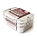 ECOlunchbox Three?in?One GIGANTIC Bento Box (49?oz) – 3?Piece Jumbo Stainless Steel Lunch Container – Plastic?Free, Non?Toxic, Nestable, Dishwasher-Safe for Big Appetites, Not Leak-Proof