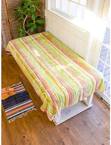 Amazon Co Jp チャイハネ Cayhane チャイハネ オムシャンティベッドカバー シングルサイズ イエロー F 服 ファッション小物