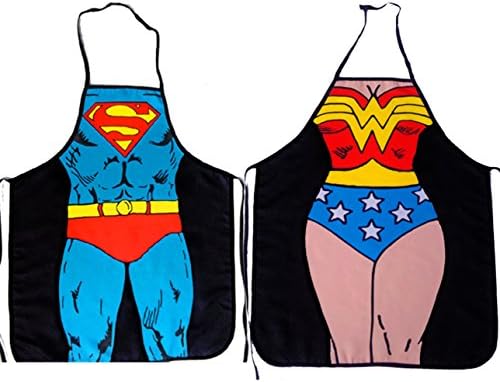 Superman Character Apron Sexy Fashion Apron Funny Joke Gift for Kitchen Cooking (Superman)