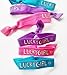 Lucky Girl Ponytail Holders, Grab Bag Set of 20, Soft Elastic Ribbon Knotted Hair Ties