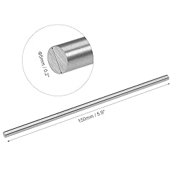 uxcell Round Steel Rod, 5mm HSS Lathe Bar Stock