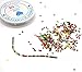 YUEKUI Multicolor Glass Seed Beads,Size 2 mm Silver Lined Pony Beads Tiny Spacer Beads About 16000pcs 20 Colors with 10 m Elastic Crystal String Cord