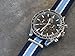 BARTON WATCH BANDS 22mm Navy/Sky/Ivory Standard Length Ballistic Nylon NATO® Style Straps