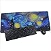 LIEBIRD® Extended XXXL Gaming Mouse Pad - Dimension - Portable with Extended XXL Size - Non-Slip Rubber Base - Special Treated Textured Weave with Precision Control (Starry Night)