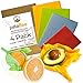 PataBee Pure Organic Beeswax Wrap - Best Way to Zero Waste is a Reusable Alternative to Plastic Film, Healthy Natural Food Storage Wraps, Sustainable and Biodegradable Set of 4 Pcs Made in Switzerland