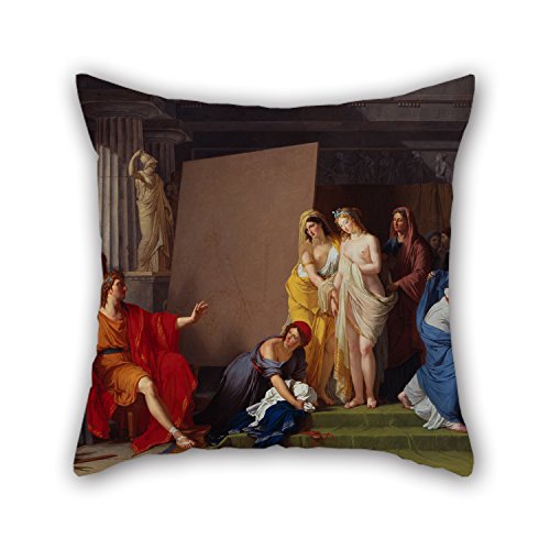 Oil Painting Franois-Andr Vincent - Zeuxis Choosing His Models For The Image Of Helen From Among The Girls Of Croton Throw Pillow Covers 16 X 16 Inches / 40 By 40 Cm For Dance Room,living Room,seat