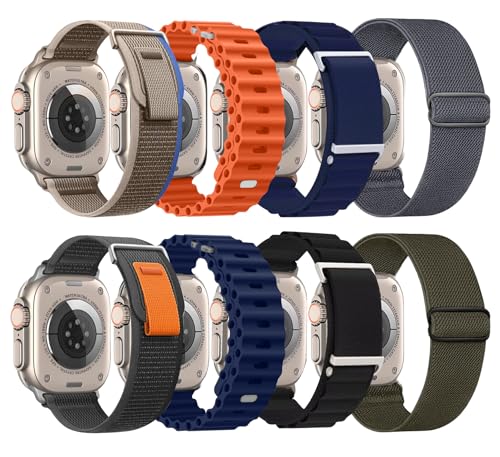 omee 8 Pack Compatible with Apple-Watch-Ultra-Band