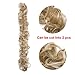 32″ Wrap Around Clip in Bun Scrunchy Updo Hairpiece Ponytail Hair Extensions Wavy Donut Chignons-ash blonde & bleach blondethumb 3