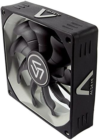 ALSEYE 90mm Computer Fan Silicone Skin Ultra Quite Hydraulic Bearing 40,000 Hours Long Life Black 9225