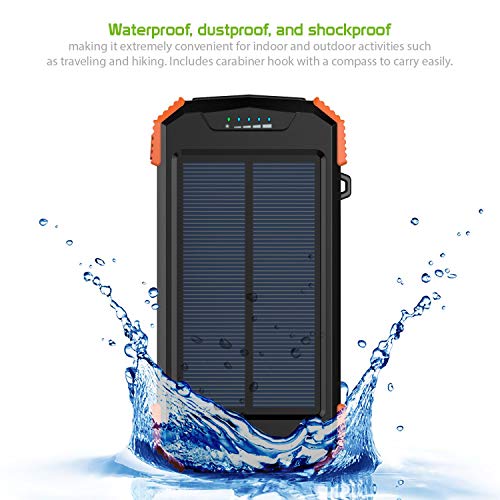 Cellet-Power-Bank-for-Samsung-Galaxy-S20-S20-Plus-S20-Ultra-Solar-Powered-Waterproof-Outdoor-Portable-Qi-Certified-10000mAh-Wireless-Charging-Battery-with-Flashlight-Compass-Hook-Blue
