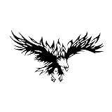 Practisol Eagle Car Decals 1 Pack Black Car