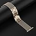 Wearlizer Compatible with Apple Watch Band 42mm 44mm iWatch Womens Mesh Loop Stainless Steel Replacement Chain Metal Strap Dress Wristband Cool Bracelet Series 4 3 2 1 Sport Nike+ Edition-Scrub Gold
