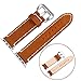 illunt Luxury Leather Wristband with Metal Clasp and Adapters for Apple Watch Series 1, Series 2 42mm (Brown)
