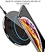 TOZO for iPhone X Wireless Charger [Upgraded], [Ultra Thin] Aviation Aluminum [Sleep-Friendly] Fast Charging Pad for iPhone X / 10/8 / 8 Plus, Samsung Galaxy S8, S8+, Note 8 [Black] - NO AC Adapter 