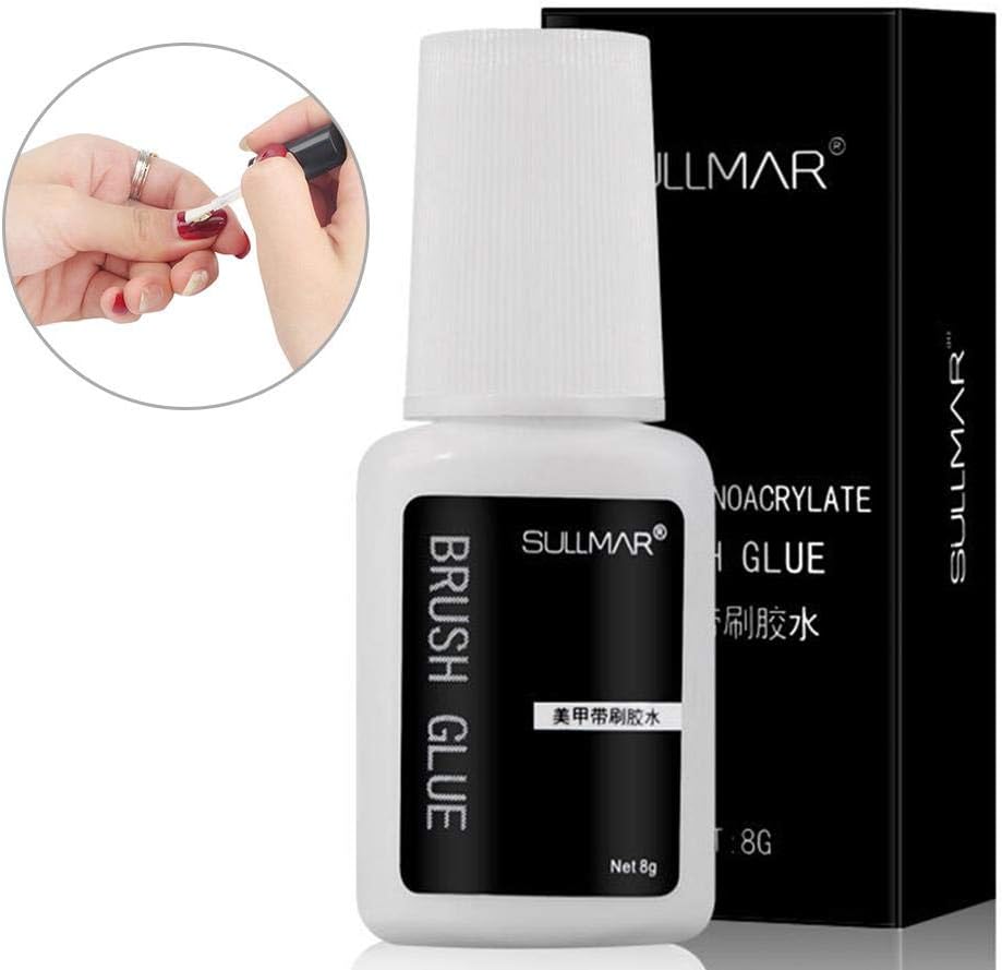 Amazon Co Jp Silun ブラシ接着剤付き8gネイルアート接着剤 ジェルネイル 長さ出しチップモデルガイド ネイルアート 透明 ビューティー