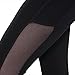 Jubileens Women's Mesh Yoga Pant Workout Sport Tights Gym Running Legging with Side Pocket