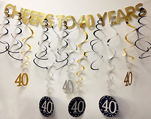 Gold-40th-Birthday-Party-Decorations-KIT-Cheers-to-40-Years-Banner-Sparkling-Celebration-40th-Hanging-Swirls-40-Years-Old-Party-Supplies-40th-Decorations