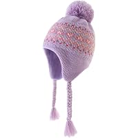 Women Pink PurpleWinter Peruvian Cover Ears Beanie Hat Ear Flaps Sherpa Ski Snow Women Winter Peruvian Cover Ears Beanie Hat Ear Flaps Sherpa  main image 2