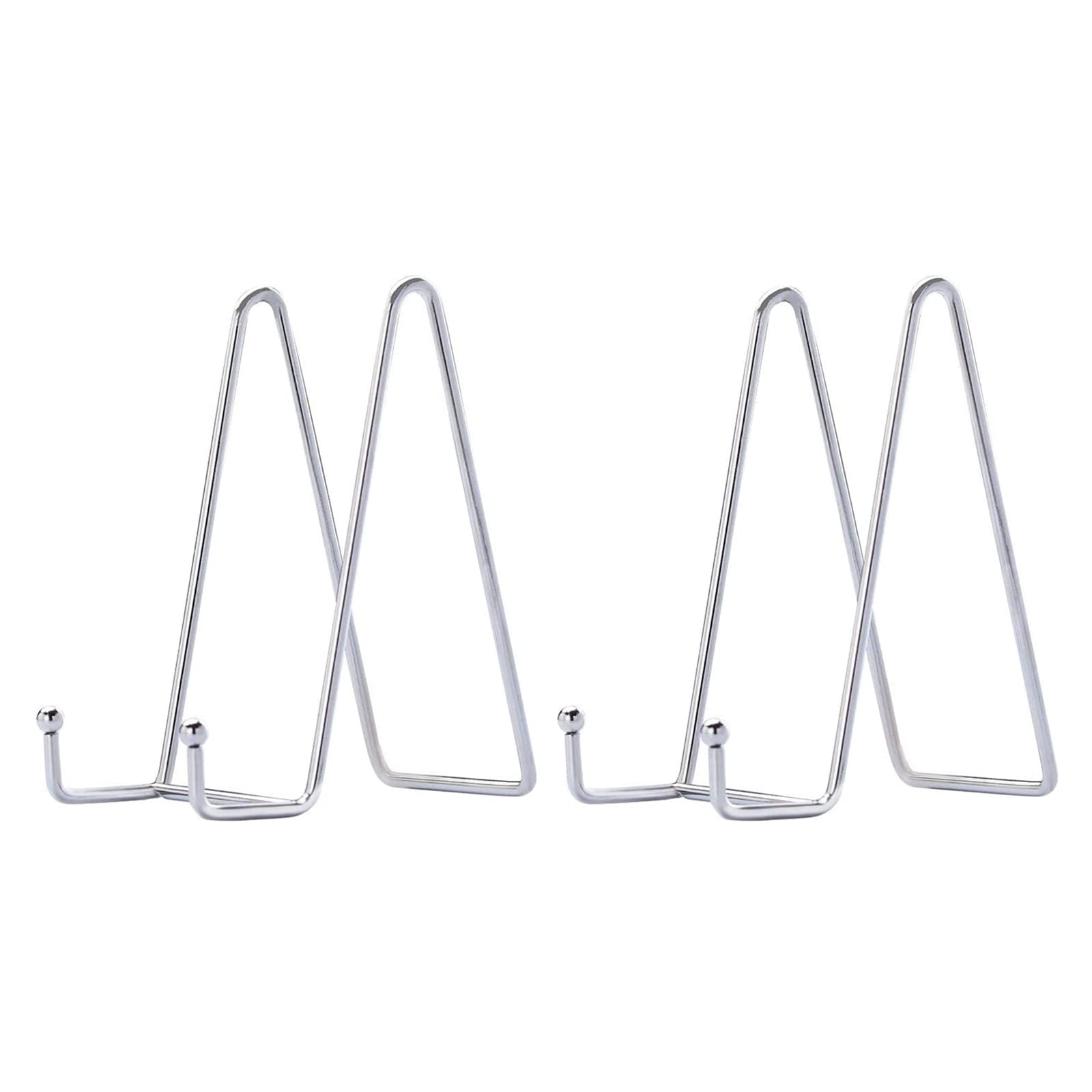 HCHLQLZ Silver Decorative plate stand Holder Picture Frame stand Easel Display stand