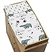 Sweet Jojo Designs Bear Mountain Boy Baby Changing Pad Cover – Infant Newborn Diaper Table Change Mat Sheet - Slate Blue Black and White Woodland Forest Mountains Arrows