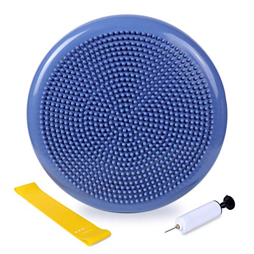 Wobble Cushion - Balance Disc for Workout in Home & Gym - Wiggle Seat for Children - Back Support an Wobble Cushion - Balance Disc for Workout in Home & Gym - Wiggle Seat for Children - Back Support an