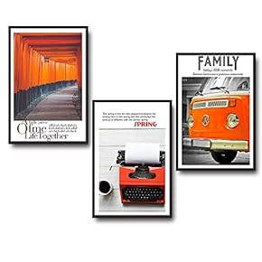 3 Piece Framed Canvas Wall Art for Living Room, Bedroom Buildings Theme Canvas Prints for Home Decoration Ready to Hang - 16"x24"x3 Panels