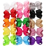 Toplay Boutique Grosgrain Ribbon Hair Bows With Clips For Girls Babies Teens Toddlers 15 Piece