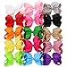 Fortop Boutique Big Grosgrain Ribbon Hair Bows With Clips For Girls Babies Teens Toddlers 15 Piece