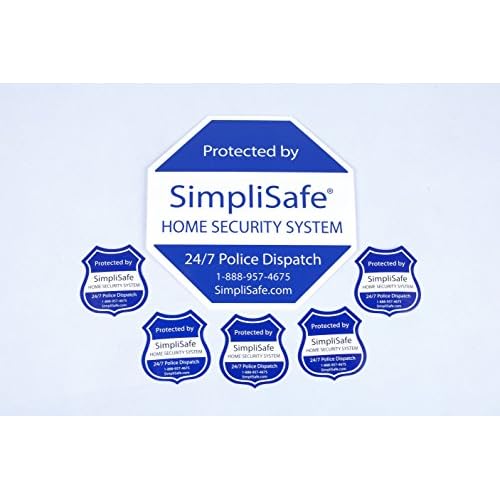 new SimpliSafe Home Security System Sign Combo Set Yard Sign x1 Window Decals x5 www