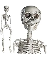 Prextex 30” Halloween Skeleton- Full Body Halloween Skeleton with Movable Joints for Best Halloween Decoration