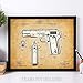1911 Colt 45 Patent Print - 11x14 Unframed Patent Print Gun Pictures for Wall - Man Cave Gun Poster Decor - Gift Under $20 for Gun Owners and Firearms Enthusiasts