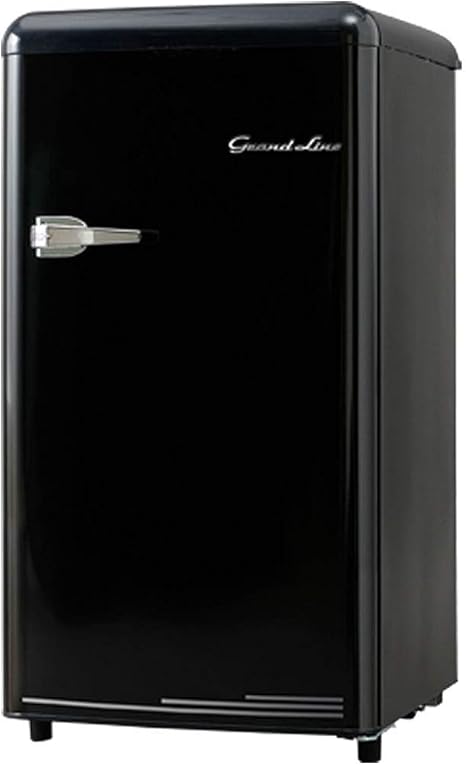 Amazon Grand Line 冷凍庫 小型 家庭用 60l1ドア冷凍庫 レトロデザイン ブラック Are F60lb アイリスプラザ Iris Plaza 保温 冷温庫 通販