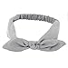Yeshan Women and Girls Elastic Rabbit Bow Headbands/Bandana/Turban/Headwrap/Hairband with a Wired headband,pack of 6