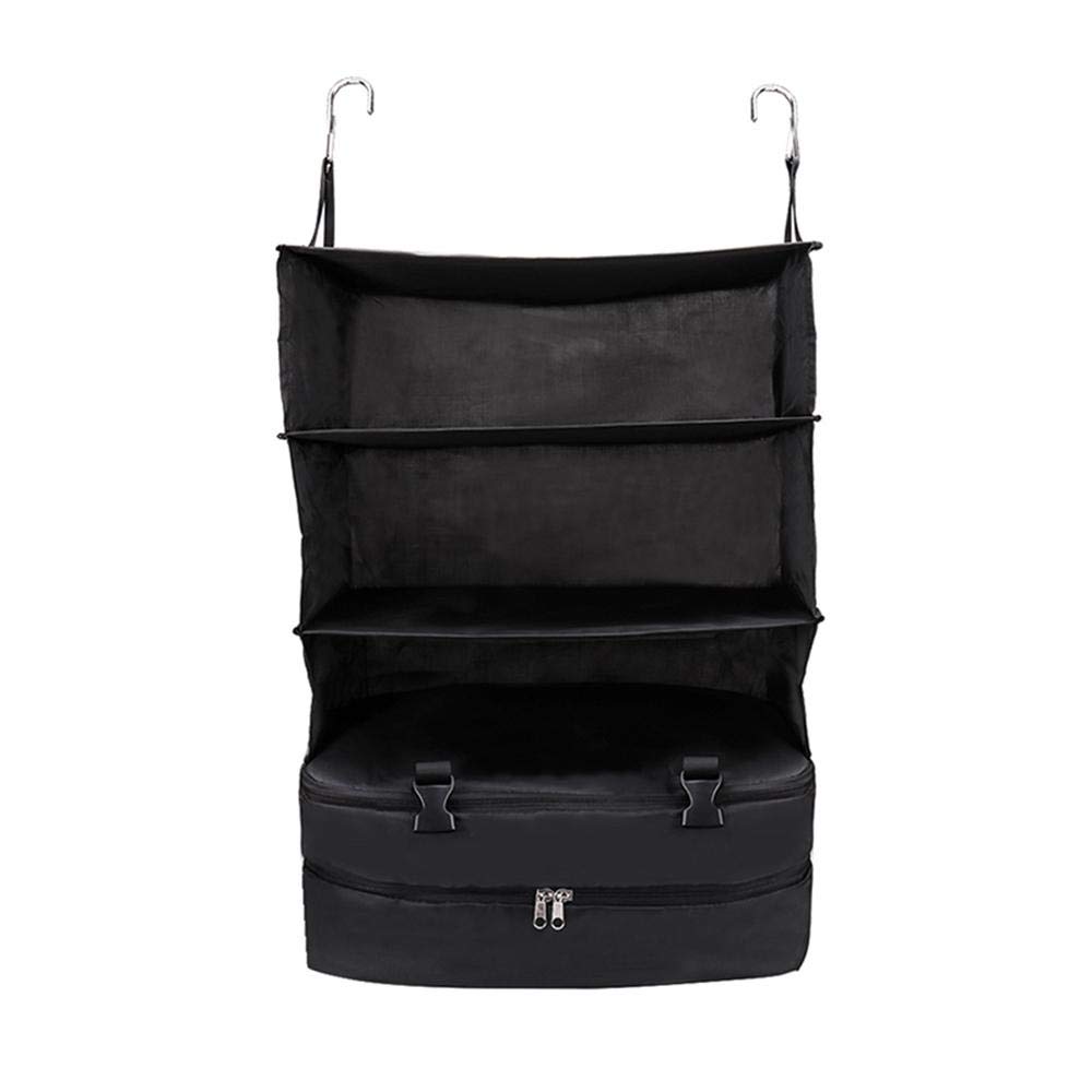 AOLVO Portable Shelving Luggage, Suitcase Organizer, Hanging Closet 3