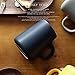 JYYT Frosted Ceramic Cup Coffee Cup Mug Tea Cup for Office and Home Capacity 13.5oz,Blue