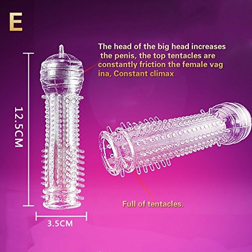 sandywident The Stimulation of Sex Toys Condoms Fashion Man's Sex Toy Crystal Lengthen Condoms Extend Time Increase Can Be Reused