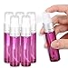 Olilia Glass Spray Bottles with White Fine Mist Sprayer 6 Pack of 10ml (1/3oz) - Refillable Empty Bottles Perfect for Essential Oils (Violet)