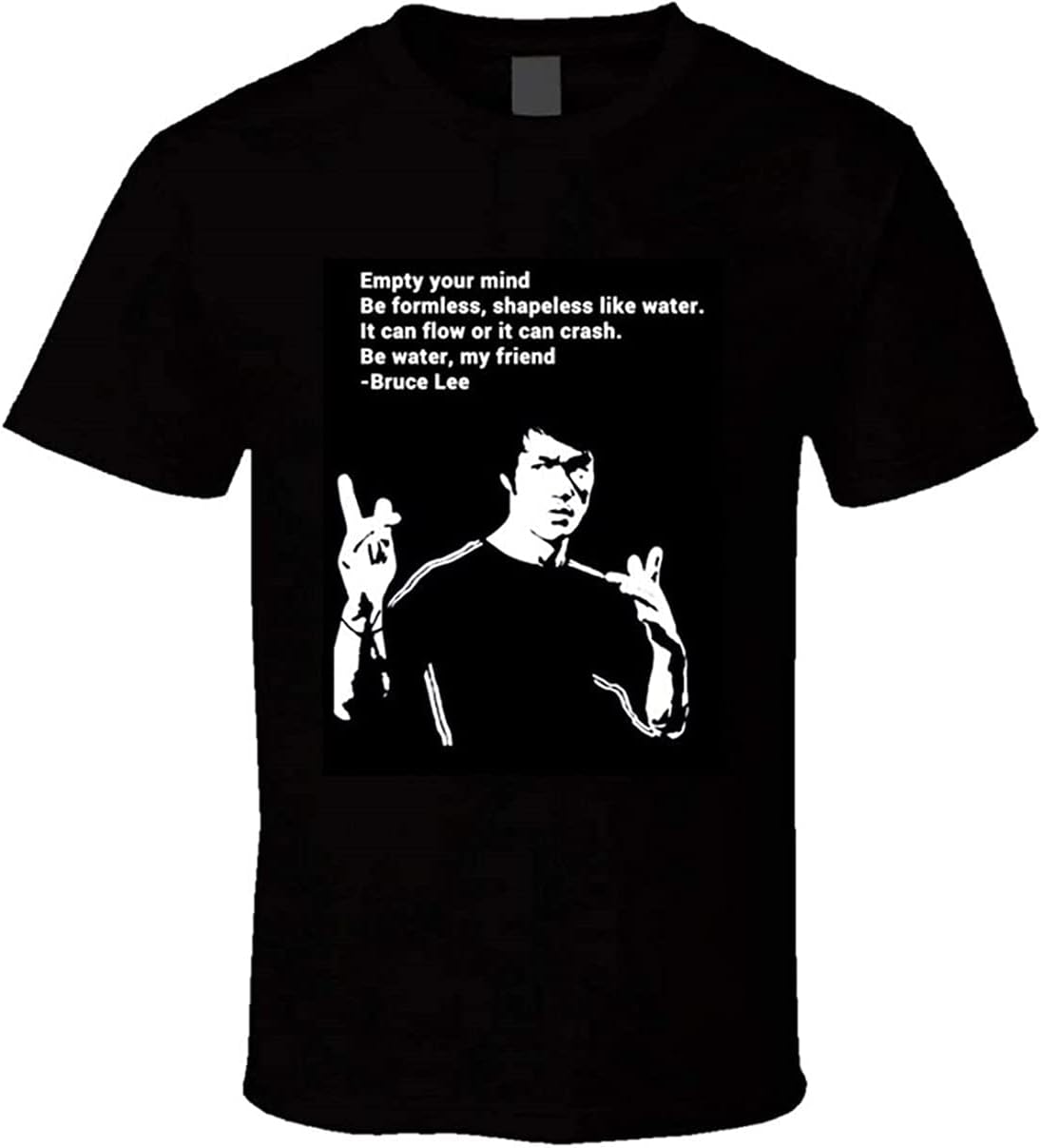 Bruce Lee Bruce Lee tShirt Be Like Water My Friend Citaat