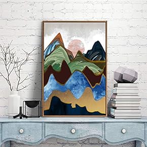 Framed Canvas Wall Art for Living Room, Bedroom City and Landscape Canvas Prints for Modern Home Decoration Ready to Hang - 16"x24" inches