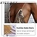 Victray Sequins Body Chain Bra Bikini Crop Top Beach Body Chains Fashion Body Accessory Jewelry for Women and Girls (Gold)