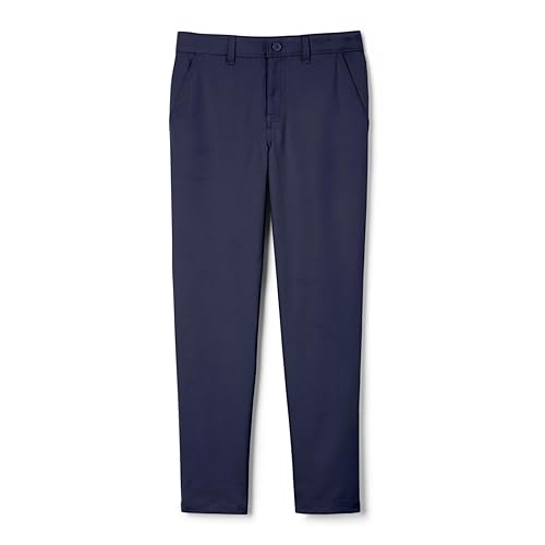 French Toast Boys' Slim Fit Stretch Performance Pant, Navy, 5