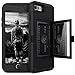 WeLoveCase iPhone SE 2022/2020 Wallet Case for Women Defender Credit Card Holder Cover with Hidden Mirror Three Layer Shockproof Heavy Duty Protective Case for iPhone SE 2022/2020/7/8 - Black