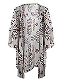Cami-sunny Women Chiffon Printed Cardigan Kimono Robe Tops Beach Cover up Blouse