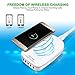 QI Certified Wireless Charger With 5-Port USB Charging Station 30W/6A, Wireless Charger For iPhone 8/8 Plus, iPhone X,Samsung GalaxyS6 /Note 5/EDGE+/S7/S8/S7EDGE And More-White