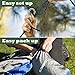 ELEMENTEX Portable Parachute Nylon Travel Camping Backpacking Hammock - Small Gray & Green