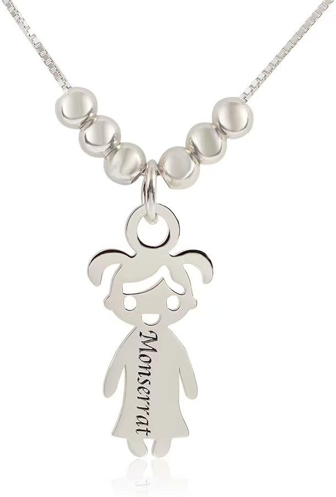 mother's day necklace with children's names