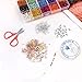 Phogary 9000pcs Glass Seed Beads, Mixed Colors Small Pony Beads Assorted Kit Multi Colors Lustered Loose Spacer Beads, 3mm Round, Hole 1.0mm for Jewelry Making, DIY Crafting (15 Colors)