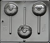 Candy Molds N More Pokemon Pokeball Lollipop Chocolate Candy Mold 3456 