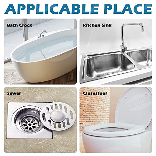 VIBIRIT Drain Clog Remover Tool,16.4 Ft Steel Drum Auger Plumbing for Removing Sink Clog